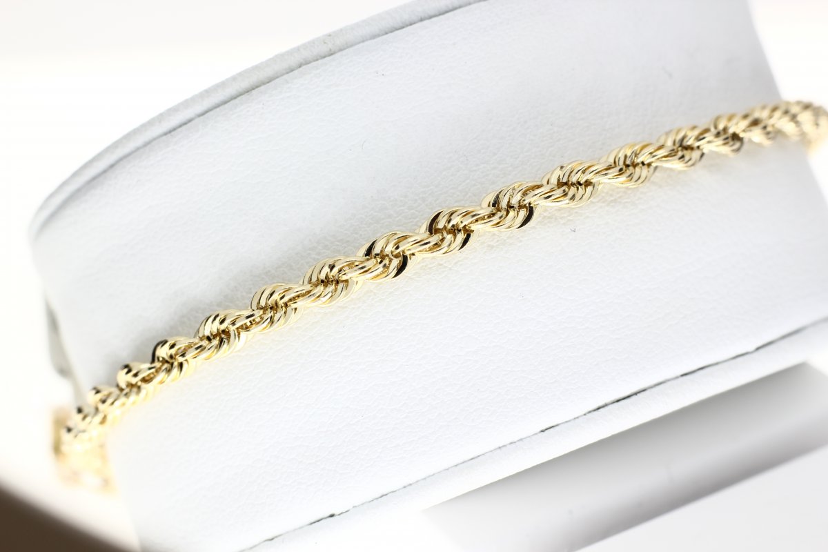 Rope Bracelet Yellow Gold Light